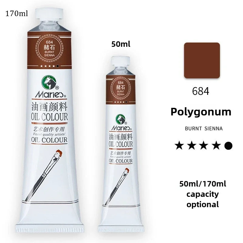 Marie's Oil Paint 170ML Oil Painting Art Creation Pigment Large Oil Paint Paint Single Commonly Used 24 Colors    Home Decor Supply | Online Retail | ShoreShopper.com