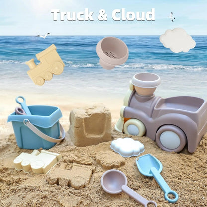 Beach Toys for Toddlers Kids Sand Toys Train Beach Truck Beach Bucket Scoop Trowel Colander Rake Sand Castle Toys Sandbox Toys    Your Coastal Marketplace | Shoreshopper.com
