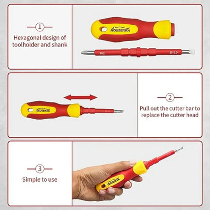 9714B 500V Insulated Screwdriver Set 12Pcs Double-Ended Insulated Screwdriver Tool with Non-Slip Handle All-in-One Prem    Home Decor Supply | Online Retail | ShoreShopper.com