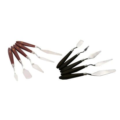 Hot 5PCS Stainless Steel Scraper Spatula Art Supplies for Artist Canva Oil Paint Color Mixing Palette Knife Painting Wholesale    Home Decor Supply | Online Retail | ShoreShopper.com