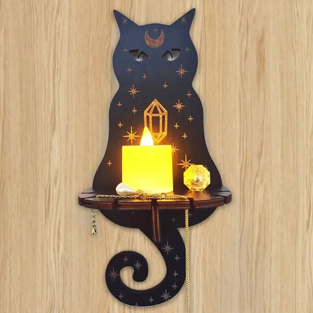 Wall Shelf Stone Wall Shelf Hand Wooden Display Stand Hanging Candle Holder Wall Decor Shelves  home decoration shelf decor    Home Decor Supply | Online Retail | ShoreShopper.com