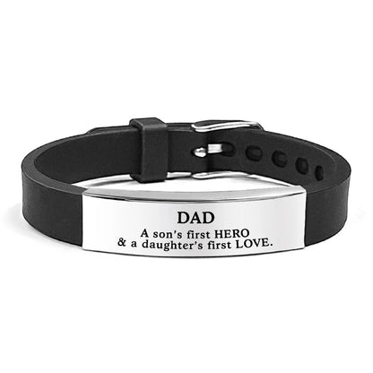 Father's Day Gifts Inspirational Quote Bracelets Stainless Steel Adjustable Family Bracelets Wristband Bracelet for Father    Your Coastal Marketplace | Shoreshopper.com