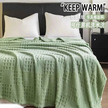 Soft Plush Blanket Warn Bed Cover Office Napping Blanket Thick Ball Wool Casual Air Conditioning Blanket
