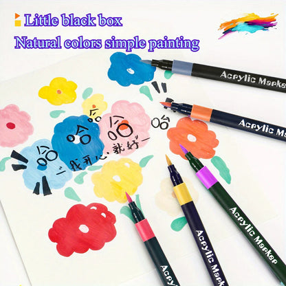 12/24/36/48 Colors Art Acrylic Markers Waterproof For Painting Wood Stone DIY Student Gift Art Stationery School Supplies    Home Decor Supply | Online Retail | ShoreShopper.com