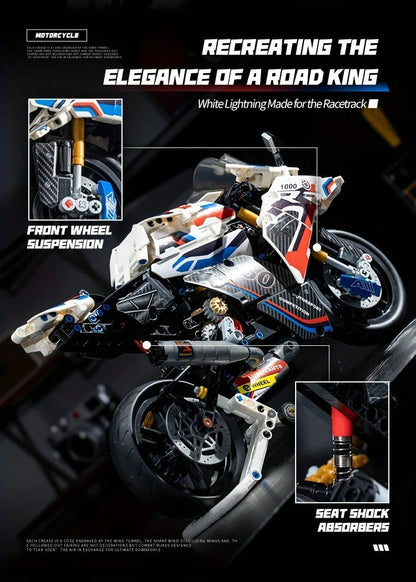 1:8 Motorcycle Building Blocks Set Super Motorbike Model Kit Technical Racing Kids Assembled Toys Gifts For Boys And Girls    Home Decor Supply | Online Retail | ShoreShopper.com