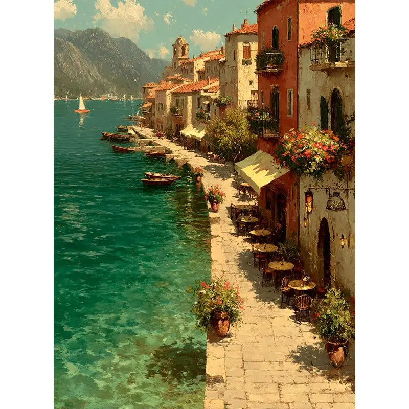 CHENISTORY Paint By Number House Landscape Kits Drawing On Canvas DIY Pictures By Number HandPainted Gift Home Decoration    Home Decor Supply | Online Retail | ShoreShopper.com