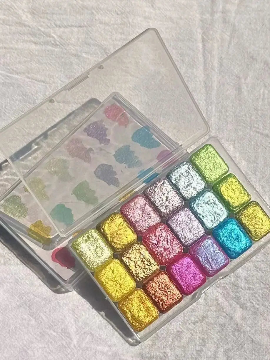 Master Grade 16 Colors Pearlescent Solid Watercolor Paint Mineral Nail Art Flower Painting Dyeing Tool Thangka ES    Home Decor Supply | Online Retail | ShoreShopper.com