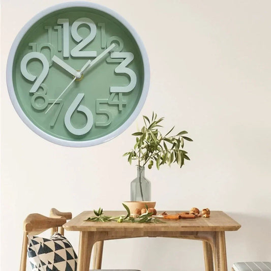 Children's Study Non-Ticking Wall Clock Luxury Silent Battery Operated Round Wall Clock for  Modern Simple Style Home Decor    Home Decor Supply | Online Retail | ShoreShopper.com