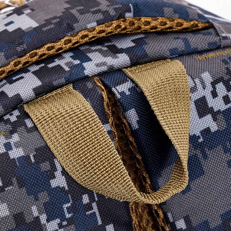Camouflage large-capacity backpack - adjustable shoulder strap, outdoor theme style, zipper closure, ideal for hiking - ShoreCo.Shop