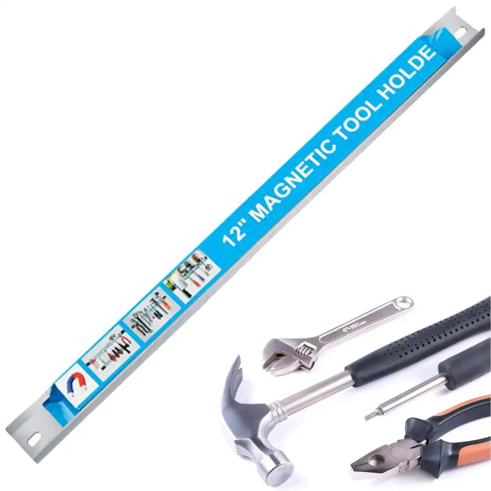 Magnetic Tool Holder Heavy Duty Tool Bar Space Saving Metal Organizer Rack Tool For Workshop Garage Home 8,12,18,20inch    Home Decor Supply | Online Retail | ShoreShopper.com