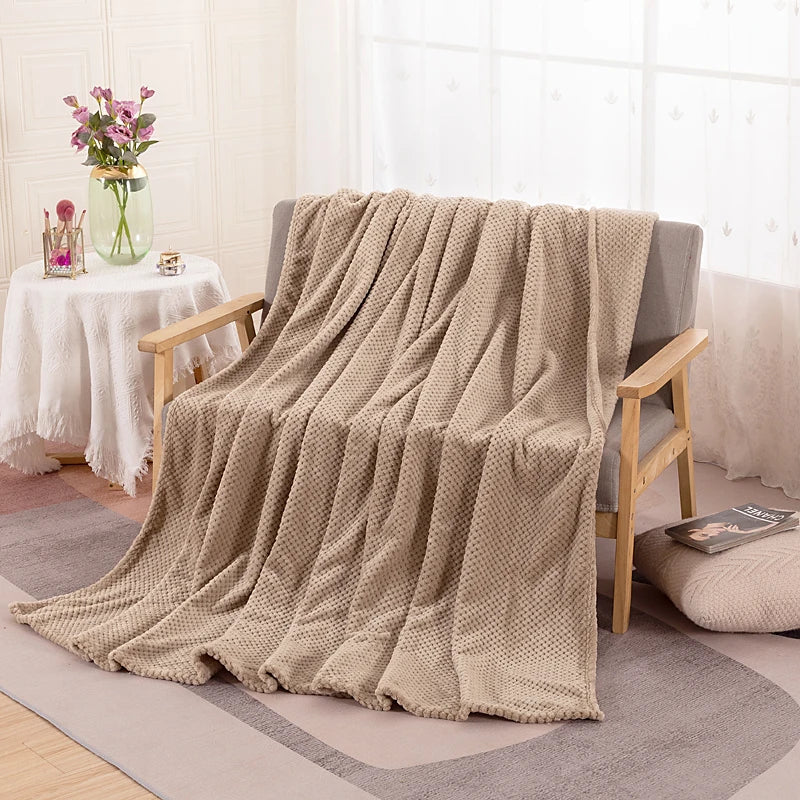 Fluffy Coral Velvet Blanket Flannel Plush Comfortable Thickened and Warm Soft Sofa Throw Blanket for Air-Conditioned Room Luxury    Your Coastal Marketplace | Shoreshopper.com