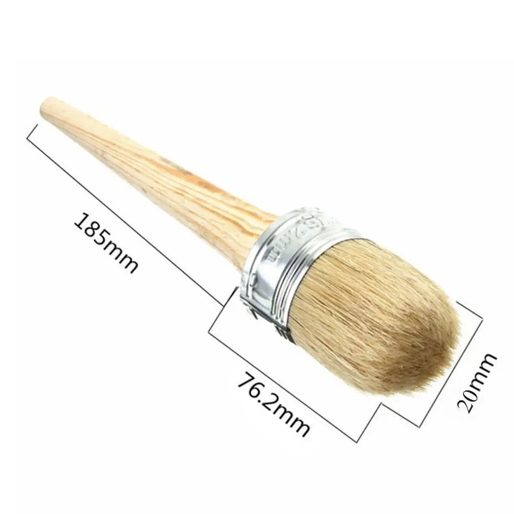 Painting Supplies 20-50mm Artist Brush 185mm Long Round Bristle Paint Brush Tools Chalk Oil Painting Brush Wooden Handle    Home Decor Supply | Online Retail | ShoreShopper.com