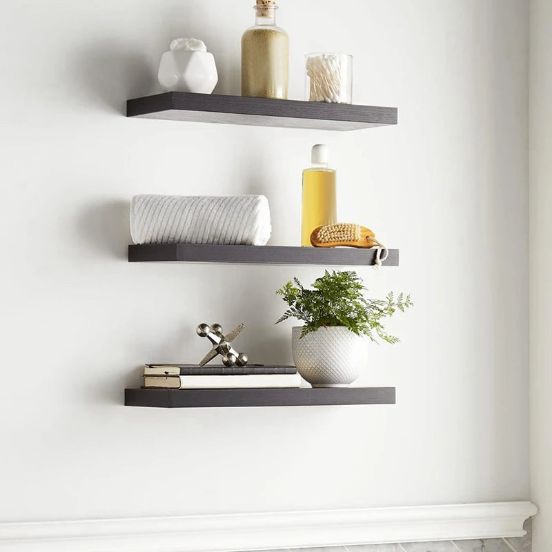 Floating Shelves For Wall,16In Wood Wall Shelf For Room Decor/Storage/Display,For Bedroom,Bathroom,Living Room,Kitchen    Home Decor Supply | Online Retail | ShoreShopper.com
