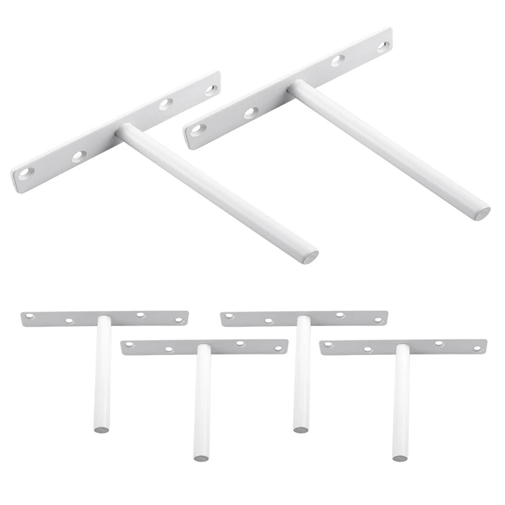T Shape Concealed Shelf Brackets Floating  Wall Shelf Supports Screw Mounting Plate Multi sizes Metal Brackets    Home Decor Supply | Online Retail | ShoreShopper.com