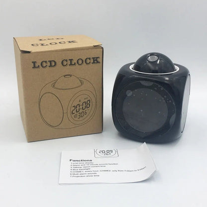 1PCProjection Alarm Clock Ceiling Display Snooze Desk Table Clock Voice Multifunction Digital Projection Clock Temperature Displ    Home Decor Supply | Online Retail | ShoreShopper.com