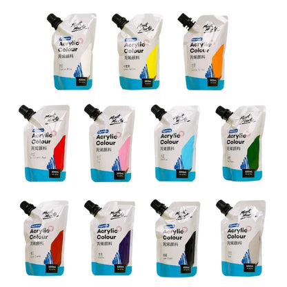 Art Acrylic Paint, 11 Colors Acrylic Paint, 100ml Bag, Rich Pigmented, Waterproof Acrylic Paints for Artists, Beginners    Home Decor Supply | Online Retail | ShoreShopper.com