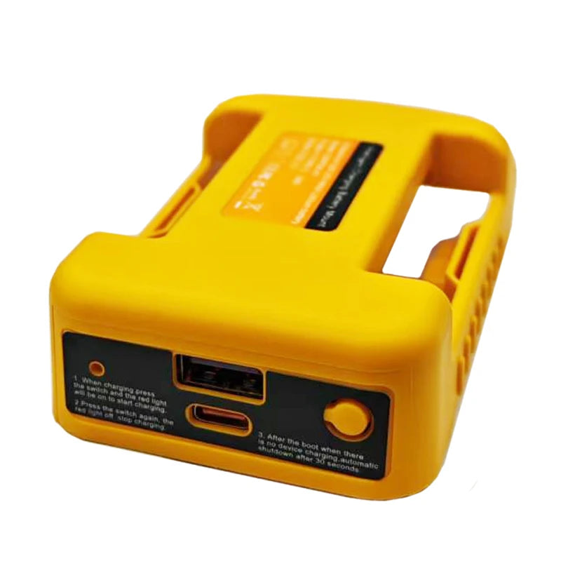 Li-ion Battery Parts Adapter For DEWALT 20V DCB200 For Makita 18V BL1830 Lithium Batteries Case Type C USB Power Bank Charger    Home Decor Supply | Online Retail | ShoreShopper.com