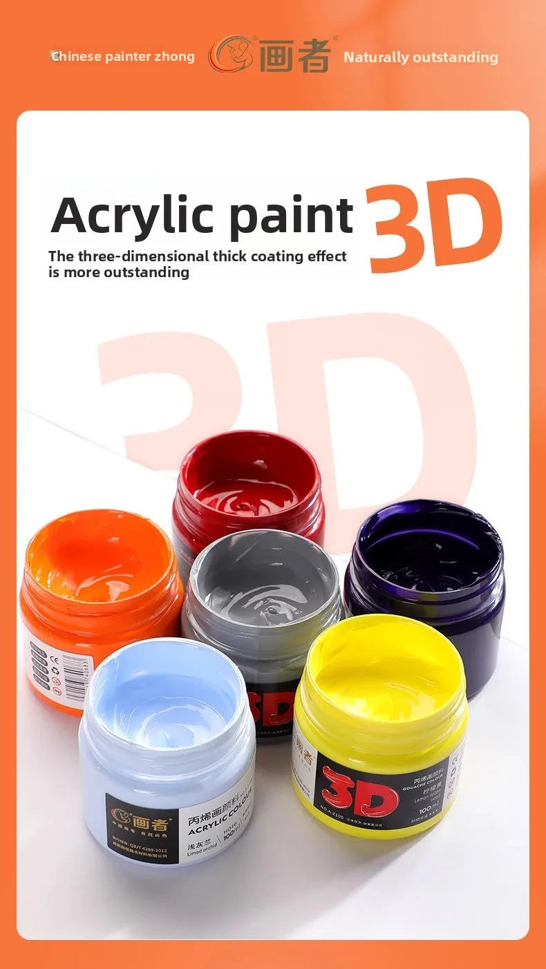 500/300/100/50ml 48 Colors Waterproof Acrylic Paint Professional Grade Pigments Art Painting Pigment Stationery School Supplies    Home Decor Supply | Online Retail | ShoreShopper.com