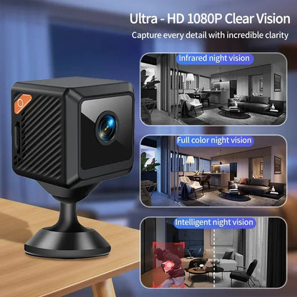W02 1080P mini security protection home night vision surveillance Outdoor camping WIFI Subminiature smart home camera cctv video - ShoreCo.Shop