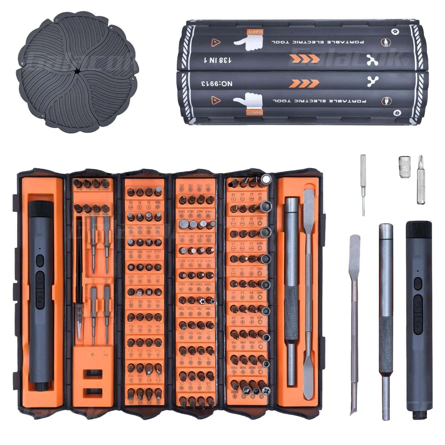 138 in 1 Electric Precision Screwdriver Set Mini Repair Tool Kit with 122 Magnetic Phillips Torx Bits for iPhone Watch Camera PC    Home Decor Supply | Online Retail | ShoreShopper.com