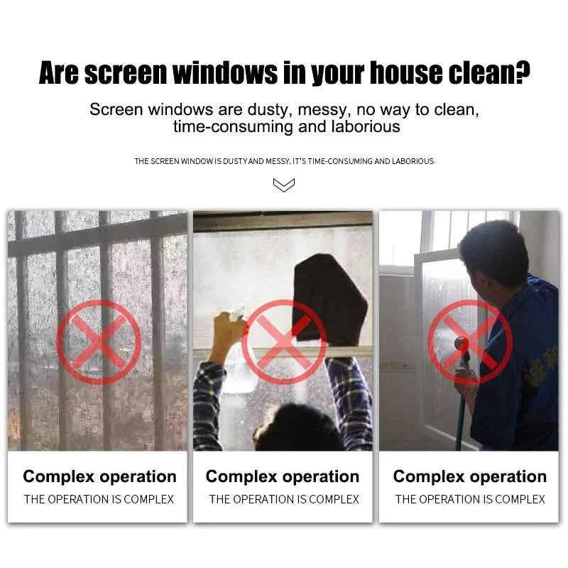 Cleaning Brush Window Screen Special Cleaning Brush Multi Purpose Window Mesh Screen Cleaner Hand-held Window Screen Clean Tools