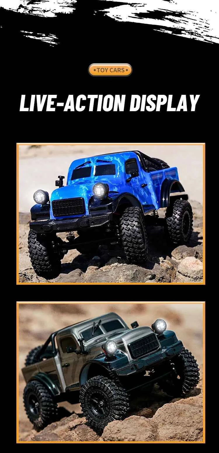 RC Car C8813 Full Proportional Throttle Pickup Truck Model Remote Control Toy 4WD Climbing Off-Road Rc Remote Control Car Gift