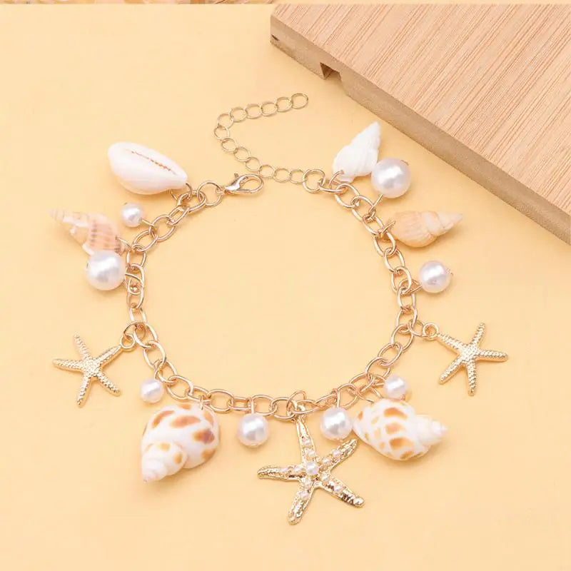 1Pc Boho Beach Shells Waist Chain Women's Starfish Pearl Tassel Pendant Belt Vacation Style Versatile Match Gift Accessories    Your Coastal Marketplace | Shoreshopper.com