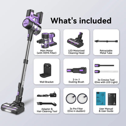 INSE S10 Cordless Vacuum Cleaner, 6-in-1 Stick Vacuum with 45Kpa Powerful Suction, Max 50 Min Runtime Rechargeable Battery    Home Decor Supply | Online Retail | ShoreShopper.com
