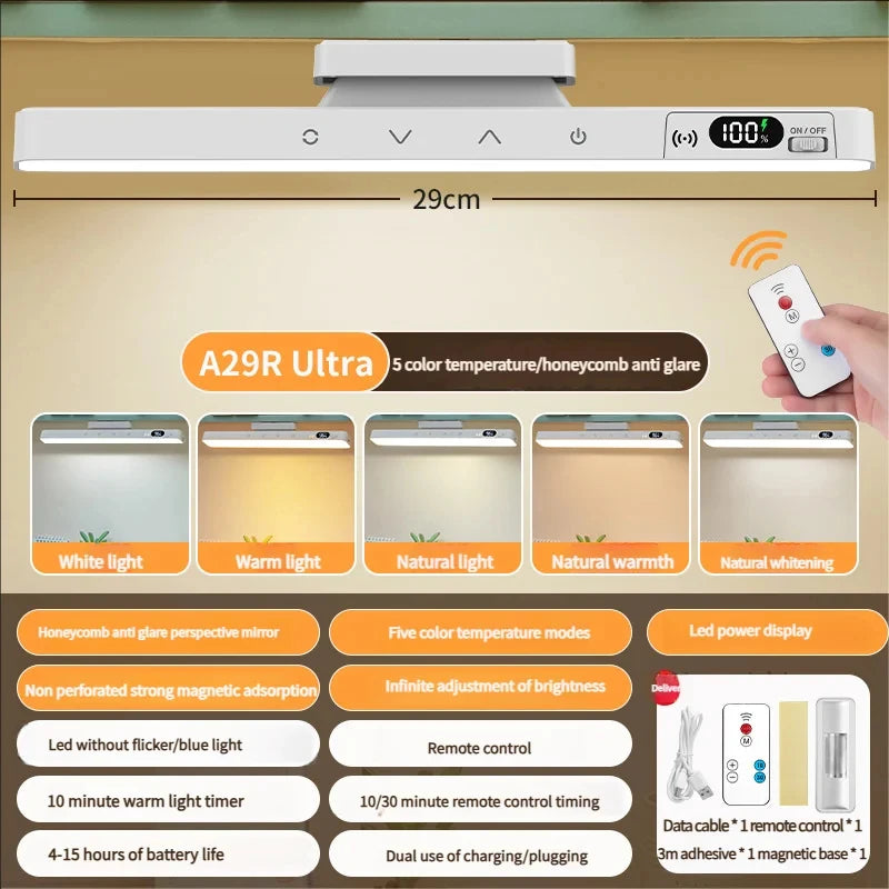 Touch Table Lamp Magnetic Desk Lamp Bulit-in Rechargeable Battery for Reading Cabinet Mirror Bedside Rechargeable Night Lights    Home Decor Supply | Online Retail | ShoreShopper.com