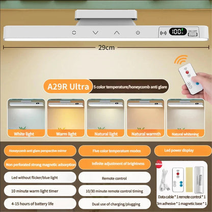 Touch Table Lamp Magnetic Desk Lamp Bulit-in Rechargeable Battery for Reading Cabinet Mirror Bedside Rechargeable Night Lights    Home Decor Supply | Online Retail | ShoreShopper.com