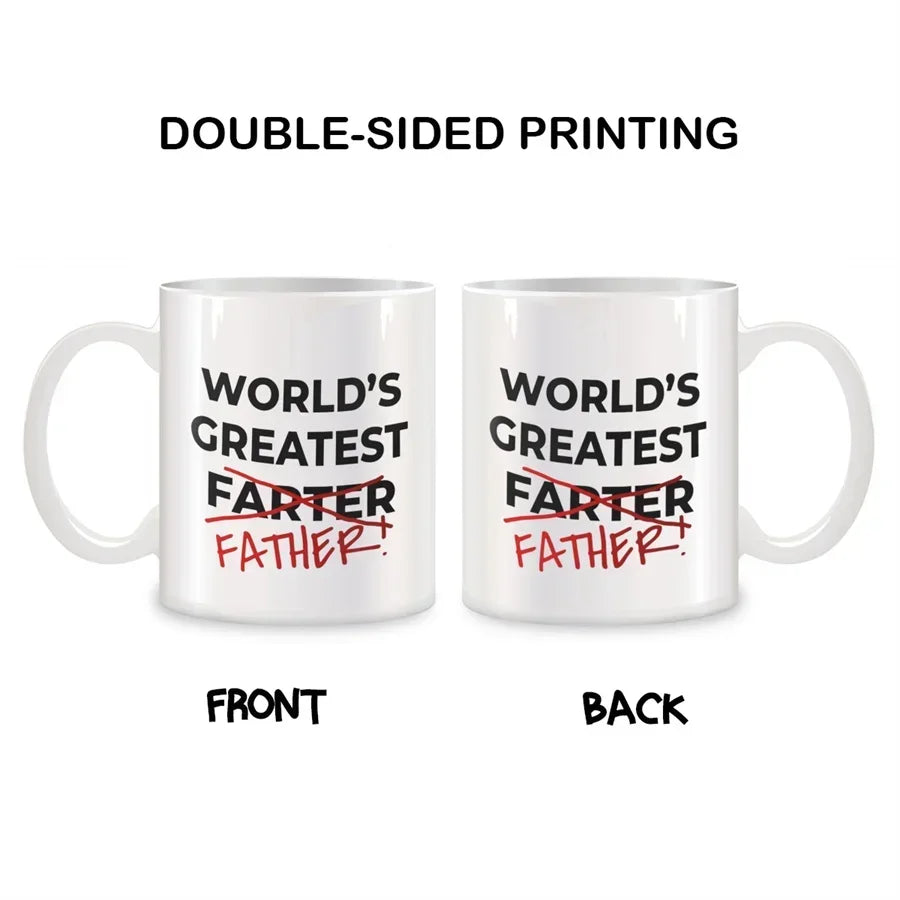 Fathers Day Mugs For Best Farter Ever from Son Daughter Kids Birthday Gifts Novelty Coffee Ceramic Tea Cups White 11 oz    Your Coastal Marketplace | Shoreshopper.com
