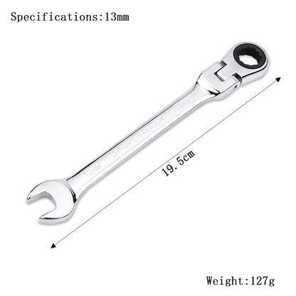 Ratchet Wrench of Keys Spanner Set Hand Tool 72-Tooth Ratcheting Flexible Head Mirror Finish 6mm-27mm Auto and Home Repair 1 pcs    Home Decor Supply | Online Retail | ShoreShopper.com