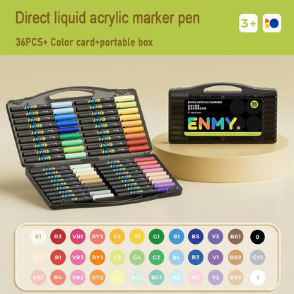 ENMY Acrylic Paint Markers Pen Soft Head Direct Liquid Graffiti Painting QuickDry Pigments Art Supplies for Felt    Home Decor Supply | Online Retail | ShoreShopper.com