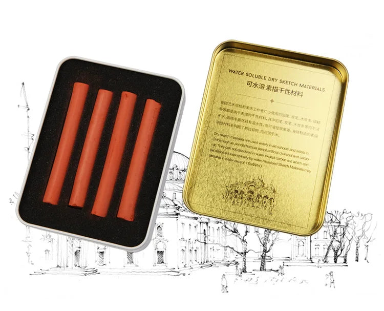 4 Pcs/box Sketch Charcoal Water-soluble Sketching Dry Materials Charcoal Brushes Charcoal Strips Art Painting Supplies    Home Decor Supply | Online Retail | ShoreShopper.com