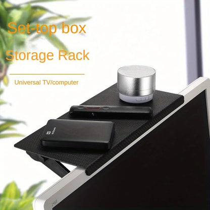 Computer TV Screen Shelf No Punching Router Set-top Box Shelf Desk Storage Rack    Home Decor Supply | Online Retail | ShoreShopper.com