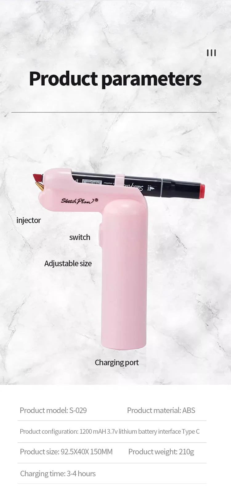 Art Electric Spray Pen Airbrush Set Inkjet Painting Brush Washable Spray Painting Hand Drawn Art Supplies Multi-function Color    Home Decor Supply | Online Retail | ShoreShopper.com