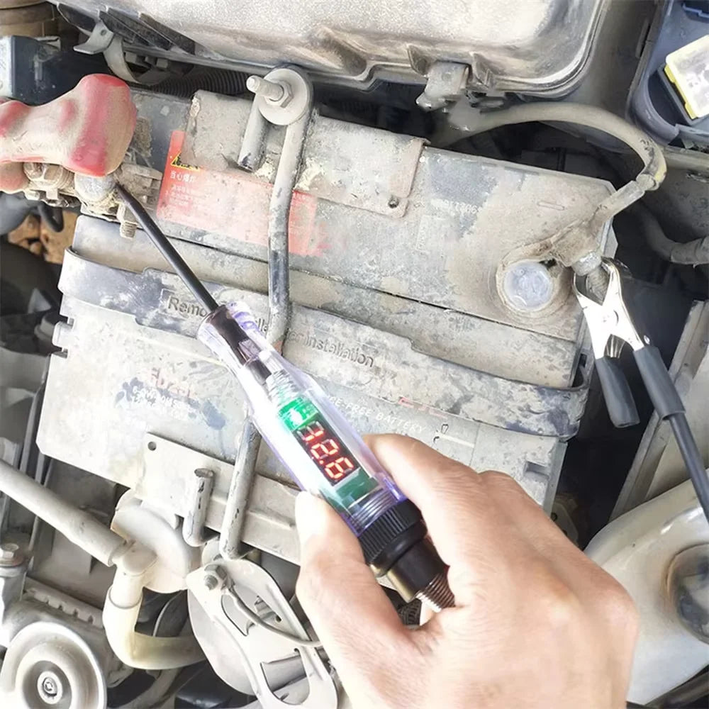 1pc 6V 12V 24V 48V 90V Car Digital Display Test Pen Circuit Test Pen Light Bulb Electric Measuring Pen Repair Tools    Home Decor Supply | Online Retail | ShoreShopper.com