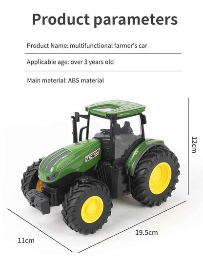RC Farm Tractors Car 1/24 Radio Controlled Cars and Trucks 2.4G with Light Simulated Engineering Truck Model Toys for Children