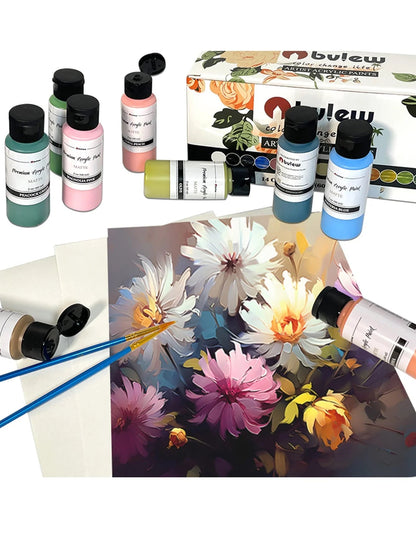 Bview Art 14-Color 2oz (60ml) Professional Acrylic Paint Set - Artist Grade Supplies for Canvas, Fabric, Wood Art Projects    Home Decor Supply | Online Retail | ShoreShopper.com