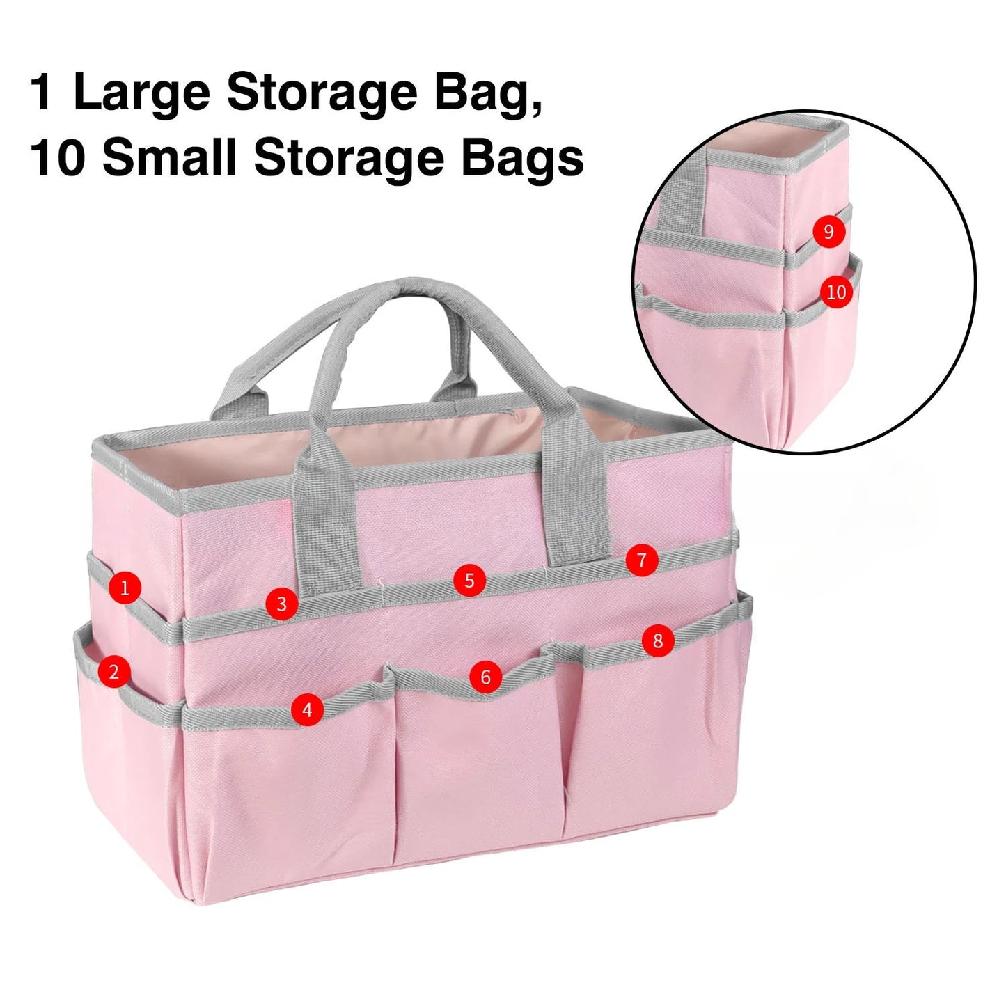 Art Supplies Teacher Portable Storage Bag, Gardening and Trimming Tool Bag, Craft Work Storage Bag, Portable Foldable Tote Pouch    Home Decor Supply | Online Retail | ShoreShopper.com