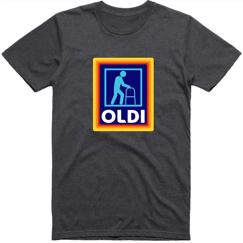 Fathers Day Gift Mens Funny T-Shirt Oldi Parody Gift Summer Men's and Women's Loose and Breathable T-shirt Top    Your Coastal Marketplace | Shoreshopper.com