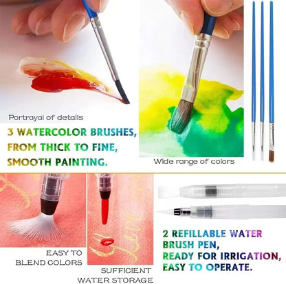 24 color watercolor paint, washable watercolor paint set, professional painting supplies, suitable for adults and artists    Home Decor Supply | Online Retail | ShoreShopper.com
