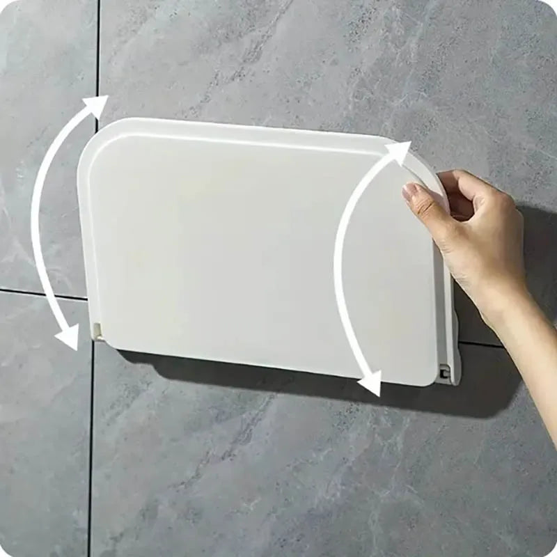 1pc Foldable Wall-mounted Shelf, For Bathroom, Toilet, Kitchen, Bedside, No Drilling Phone Storage, Wifi Router Storage    Home Decor Supply | Online Retail | ShoreShopper.com