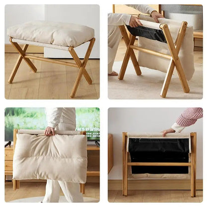 Velvet Footstool Velvet Footstool Ottoman Small Footrests Foot Stool Leg Rest High Padded Stool Seat For Bedroom Living Room    Home Decor Supply | Online Retail | ShoreShopper.com