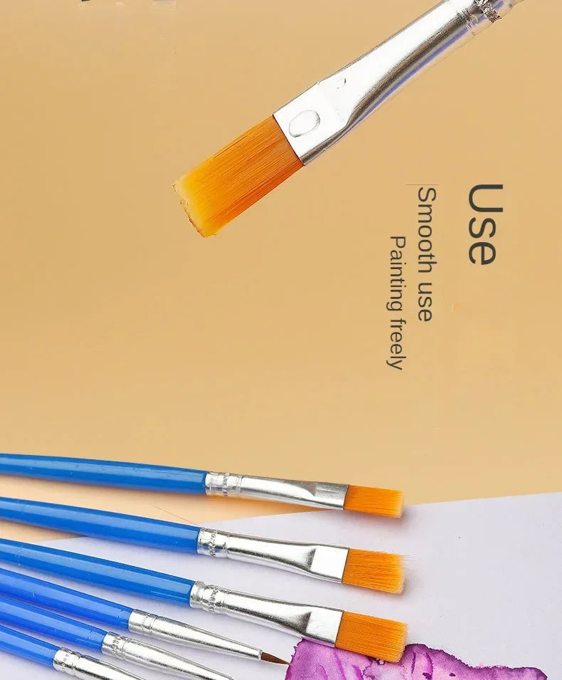 10/20/50Pcs Painting Brushes Set Art Round / Flat Brushs Nylon Hair Paint Brushes Pen for Oil Acrylic Watercolor Art Supplies    Home Decor Supply | Online Retail | ShoreShopper.com