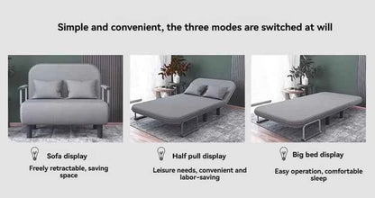 Modern folding sofa bed apartment small apartment simple single and double folding sofa with armrest