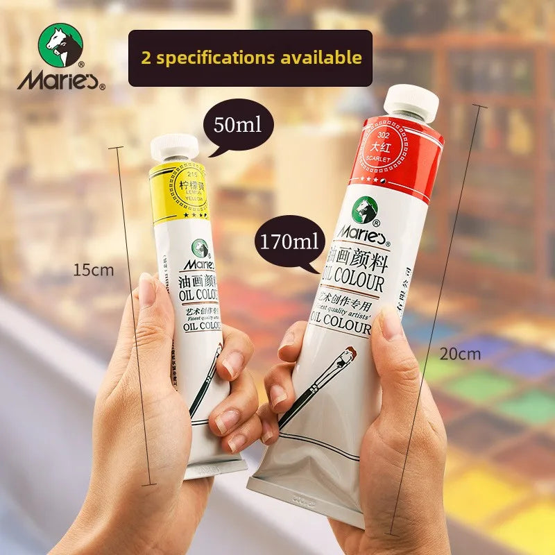 Maries Oil Paint 50ML Oil Painting Art Creation Pigment Large Oil Paint Paint Single Commonly Used 24 Colors    Home Decor Supply | Online Retail | ShoreShopper.com
