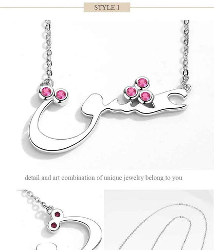 KALETINE Charm Arabic Best Friends Honey Love Couple  925 Sterling Silver Pendant Necklace BFF Good Friendship Indian Jewelry