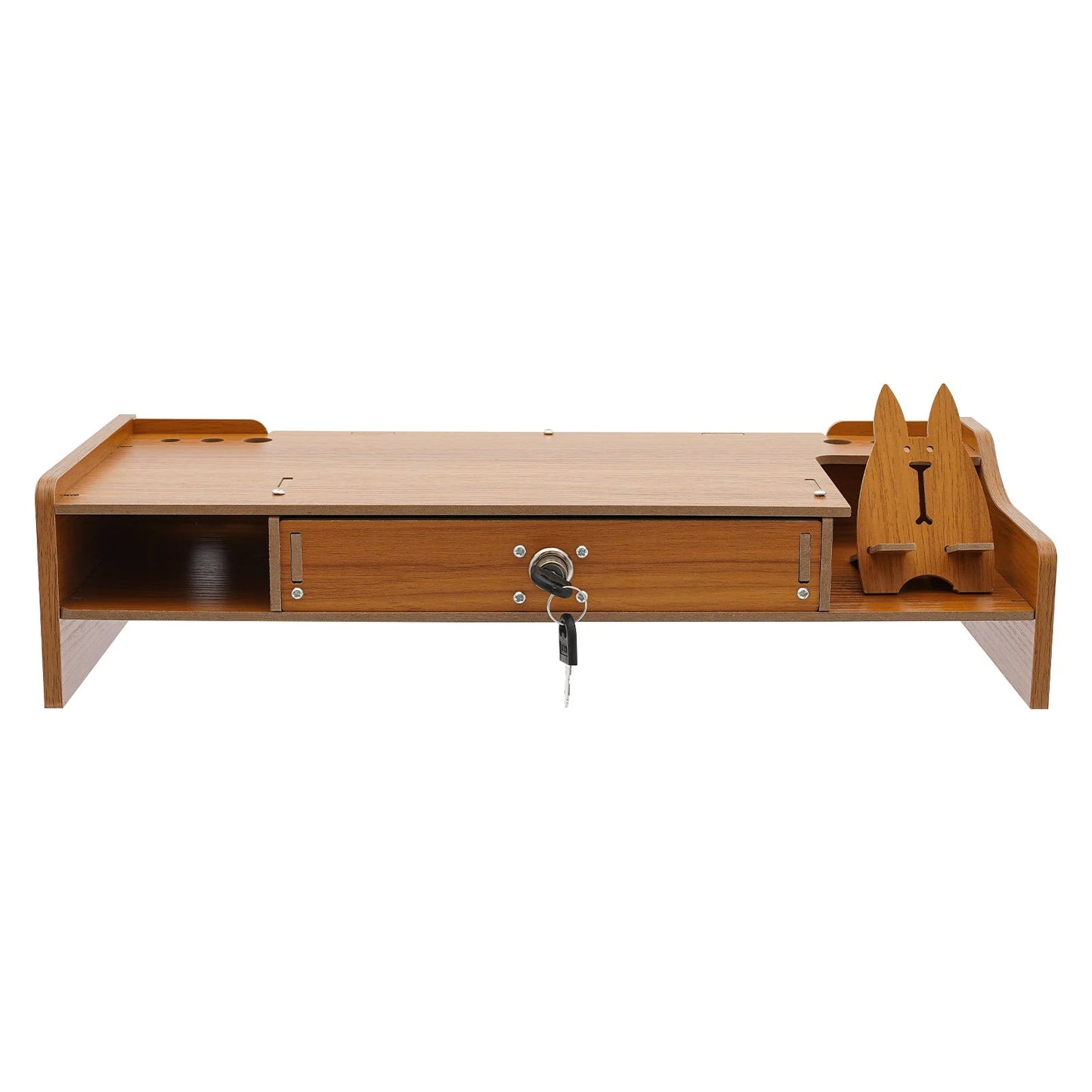 Home Computer Monitor Lift Stand with Drawers and Phone Holder, Desktop Organizer, Desktop Drawer Storage Cabinet    Home Decor Supply | Online Retail | ShoreShopper.com