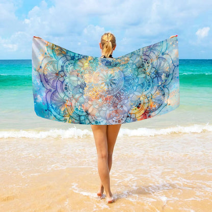 1pc Bohemian beach towel, ultra-fine fiber quick drying beach towel, multifunctional beach towel for beach swimming and vacation    Your Coastal Marketplace | Shoreshopper.com